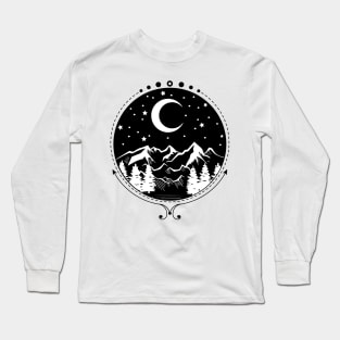 Starry Night Sky Long Sleeve T-Shirt